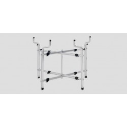Aluminum hood and trunk rack 16 lbs., scissor fold up w/wheels 