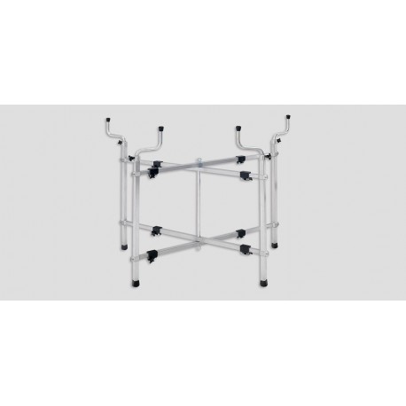 Aluminum hood and trunk rack 16 lbs., scissor fold up w/wheels 