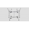 Aluminum hood and trunk rack 16 lbs., scissor fold up w/wheels 